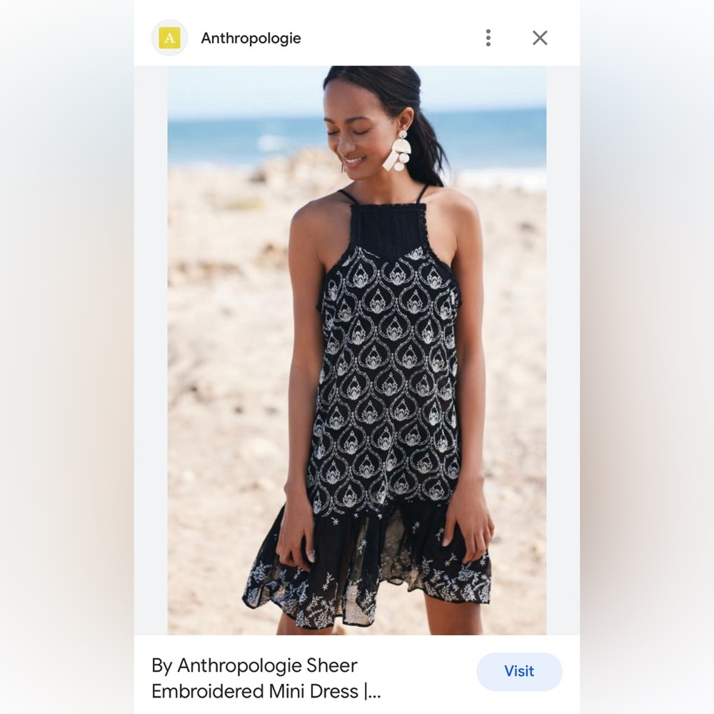 Anthropologie sheer dress - Picture 2 of 7